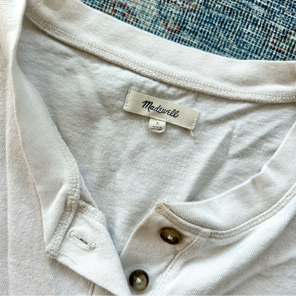 Madewell cropped oversized boxy tee | White, size L - Picture 2 of 5